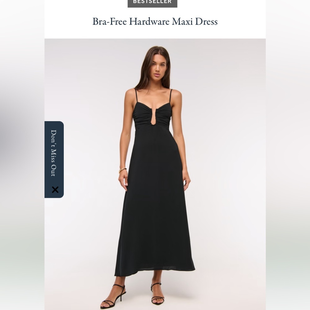 Abercrombie Bra Free Hardware Dress, Size M, Black 
*only worn once*